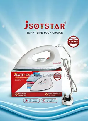 *Dry Iron Box With Non Stick Solespecifically Model Js201.