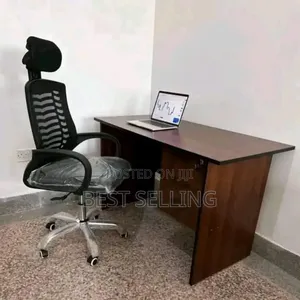 Computer Study Table and Headrest Office Chair