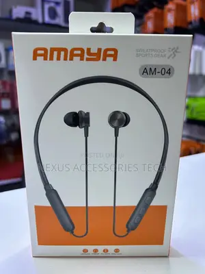 Amaya Am-04 Wireless Neckband Earphones – Bass, Long Battery