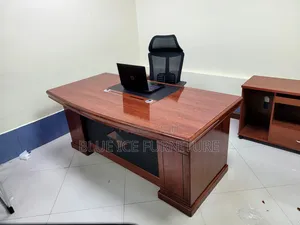Mahogany Executive Office Desk With Chair