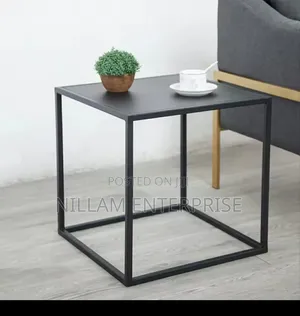 2 in 1 Nordic Metallic Side Table//Bedside//Desk Side