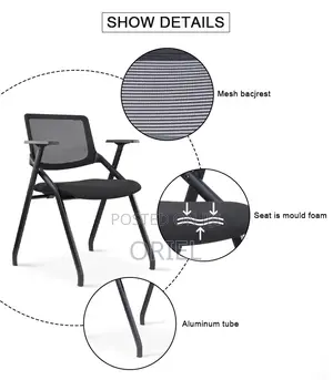 Office Chair : Foldable Ergonomic Training Chair