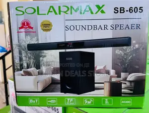 2.1ch Solarmax Soundbar Multimedia Speaker System Woofer
