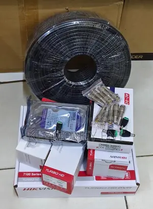 3 Hd CCTV Cameras Complete Kit With Night Vision
