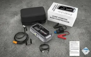 High Power Digital Jump Starter With Digital Compressor