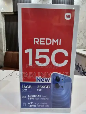 New Xiaomi Redmi 15C 4G 256 GB Black