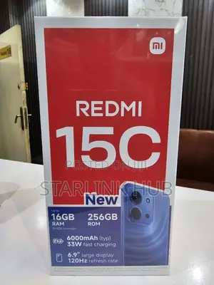 New Xiaomi Redmi 15C 4G 256 GB Black