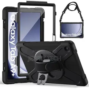 Fiomi Rugged Case for Samsung Galaxy Tab A9+ -Black