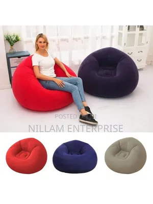 Large Lazy Inflatable Sofa Seat / Inflatable Bean Bag