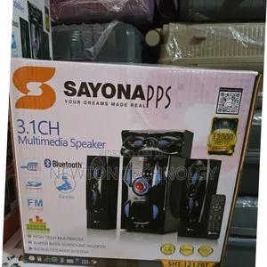 3.1ch Sayona SHT 1217 Bt Home Theater System Bluetooth/Fm/Usb.