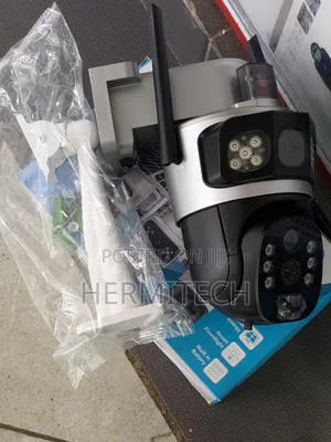 Outdoor CCTV Camera With Dual Lens Solar Powered 10x Zoom Hd Camera