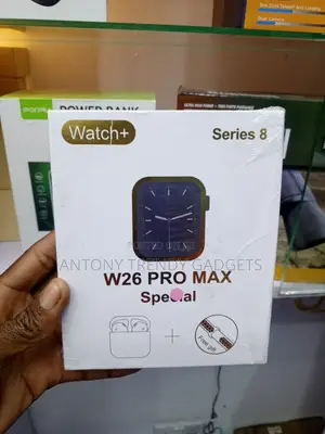 W26 Pro Max Fitness Smartwatch With Heart Rate & O2 Monitor