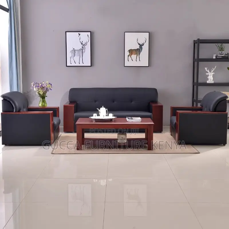 5-seater Leather Executive Reception Sofa