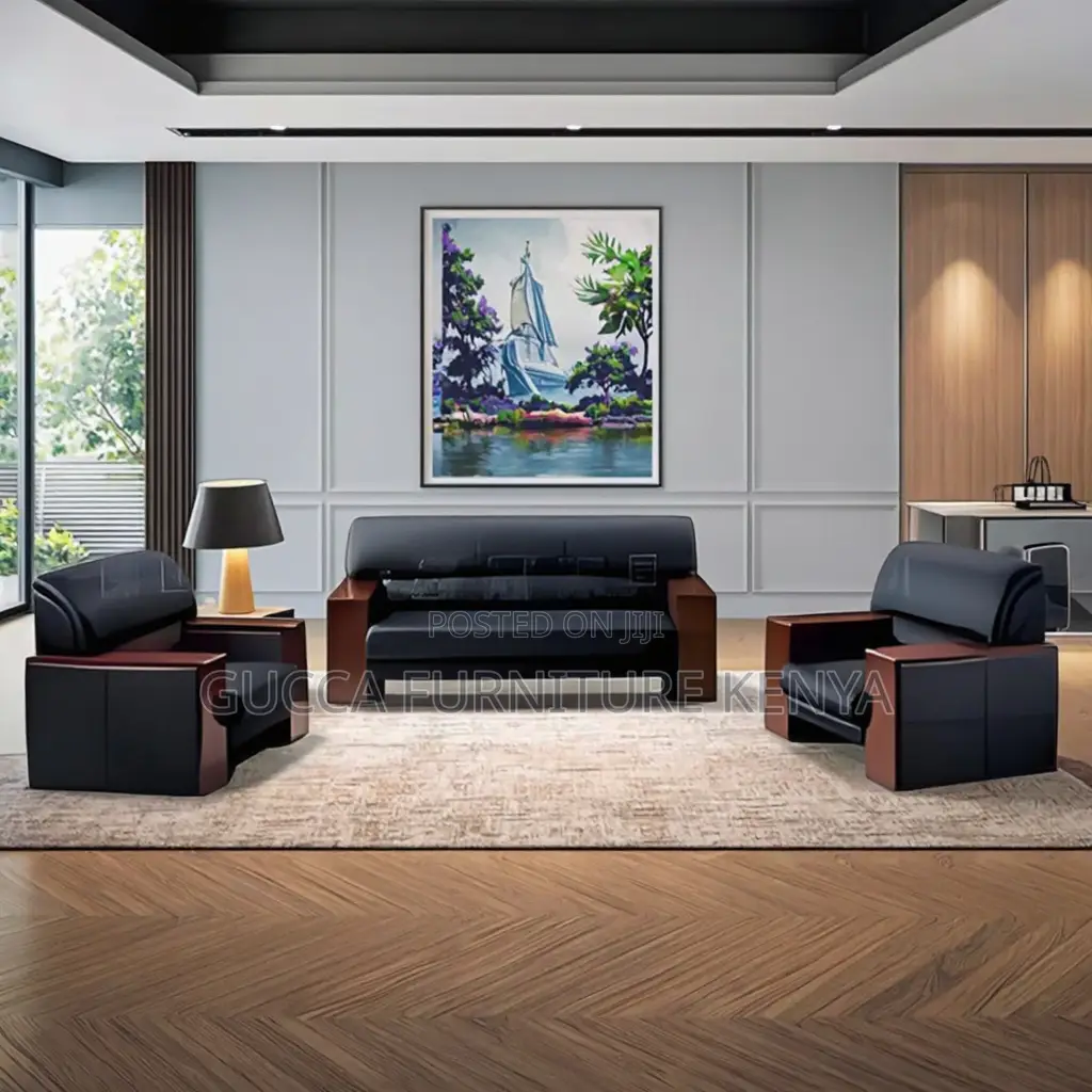 5-seater Leather Executive Reception Sofa