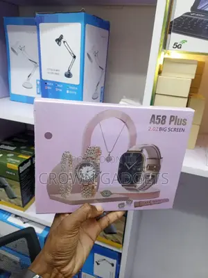 A58 Plus 2.02" Smartwatch Luxury Bracelet, Ring, Necklace