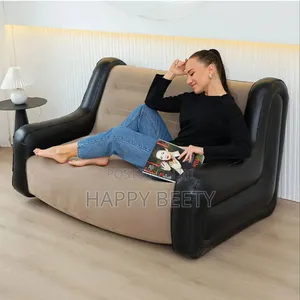 *Inflatable Modern 2 Seater Sofa With Armrests Free Pump