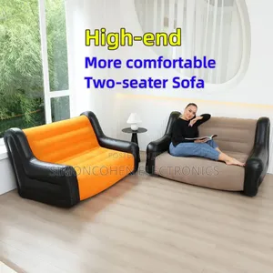 Inflatable Modern 2 Seater Sofa With Armrests & Free Pump