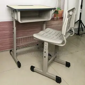 Adjustable Plastic Kid's Desk And Chair Set