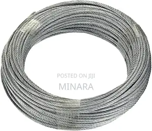 4mm, Galvanized Steel Wire Rope, 100 Meters Roll