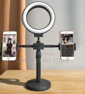 Double Stand Holder With 6inch Ringlight