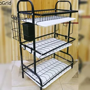 Black Heavy Duty Executive 3 Tier Dish Rack 