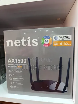 Netis Dual Band Gigabit Wifi 6 Router Ax1500 Nx10