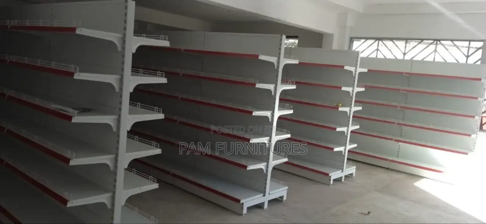 Supermarket Metallic Shelves