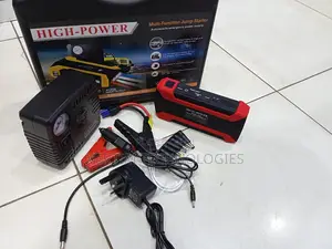 Large Capacity 12v 99800mah Jump Starter With Tire Inflator