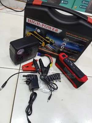 Portable High Power 12v 99800mah Jump Starter With Tire Inflator