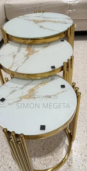 3-in-1 Executive Table – Pure Marble Top