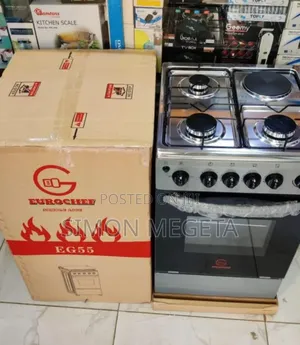Eurochef 3 Gas + 1 Electric Cooker – Timer, Oven Light, Rotisserie