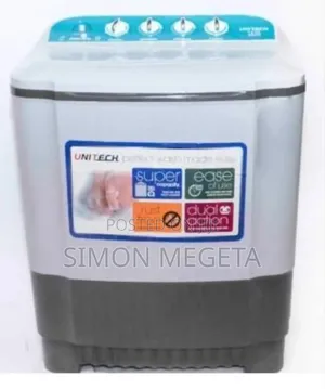 Unitech 7.5kg Top Load Twin Tub Washer (Semi-Automatic)