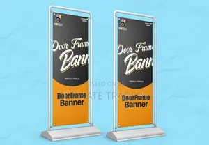Compact Door Frame Banner Printing