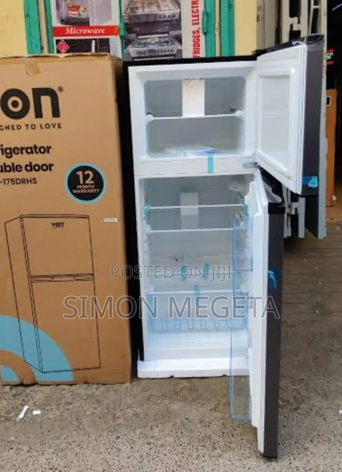 Spacious Von 175l Double Door Fridge