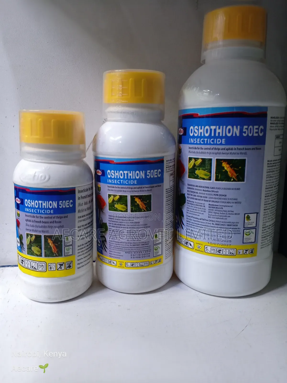 Oshothion 50ec Insecticide 200ml, 500ml, 1l