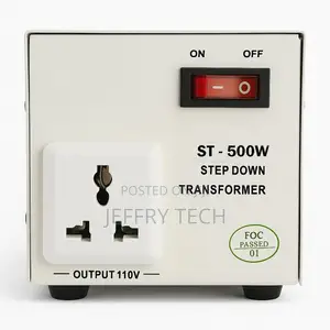 500w Step Down Transformer 220v to 110v Voltage Converter With Uk Plug