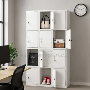 Office Cabinet; 12-locker Steel Storage Cabinet