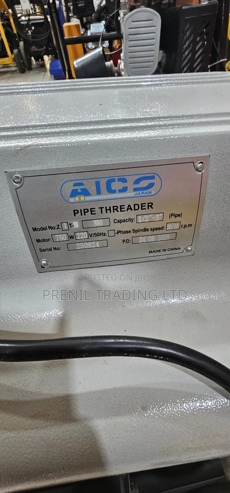 Aico Electric Pipe Threading Machine.