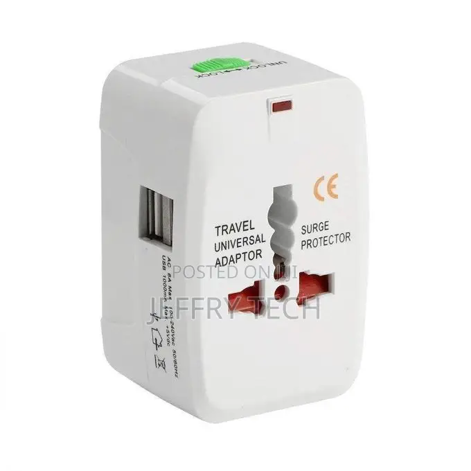 Brother Generic Plug Adapter, World Travel 2 Usb Charger Universal W