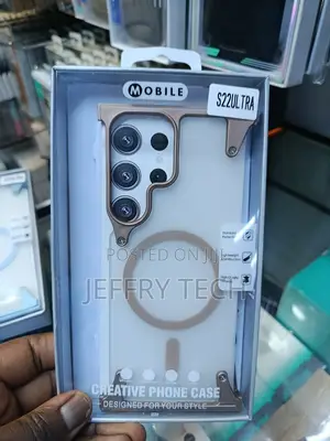 Metallic Frameless Magnetic Case for the Samsung Galaxy S22 Ultra