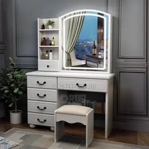 Dressing Tables: Home Makeup Vanity Table With Modern Design