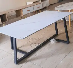 Coffee Tables: Modern Marble Coffee Table With Metal Base