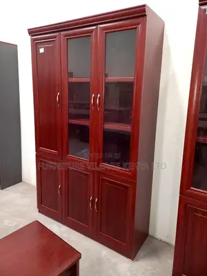 Office Cabinet; 3-door Executive Wooden Office Filling Cabinet