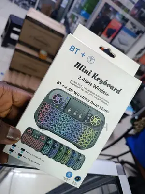 Mini Bluetooth Keyboard, Dual Modes(2.4ghz/Bluetooth) Wireless Keyboar