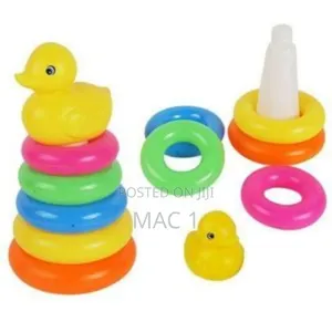 Colorful Baby Ring Stackers (Duck Theme) - Brand New