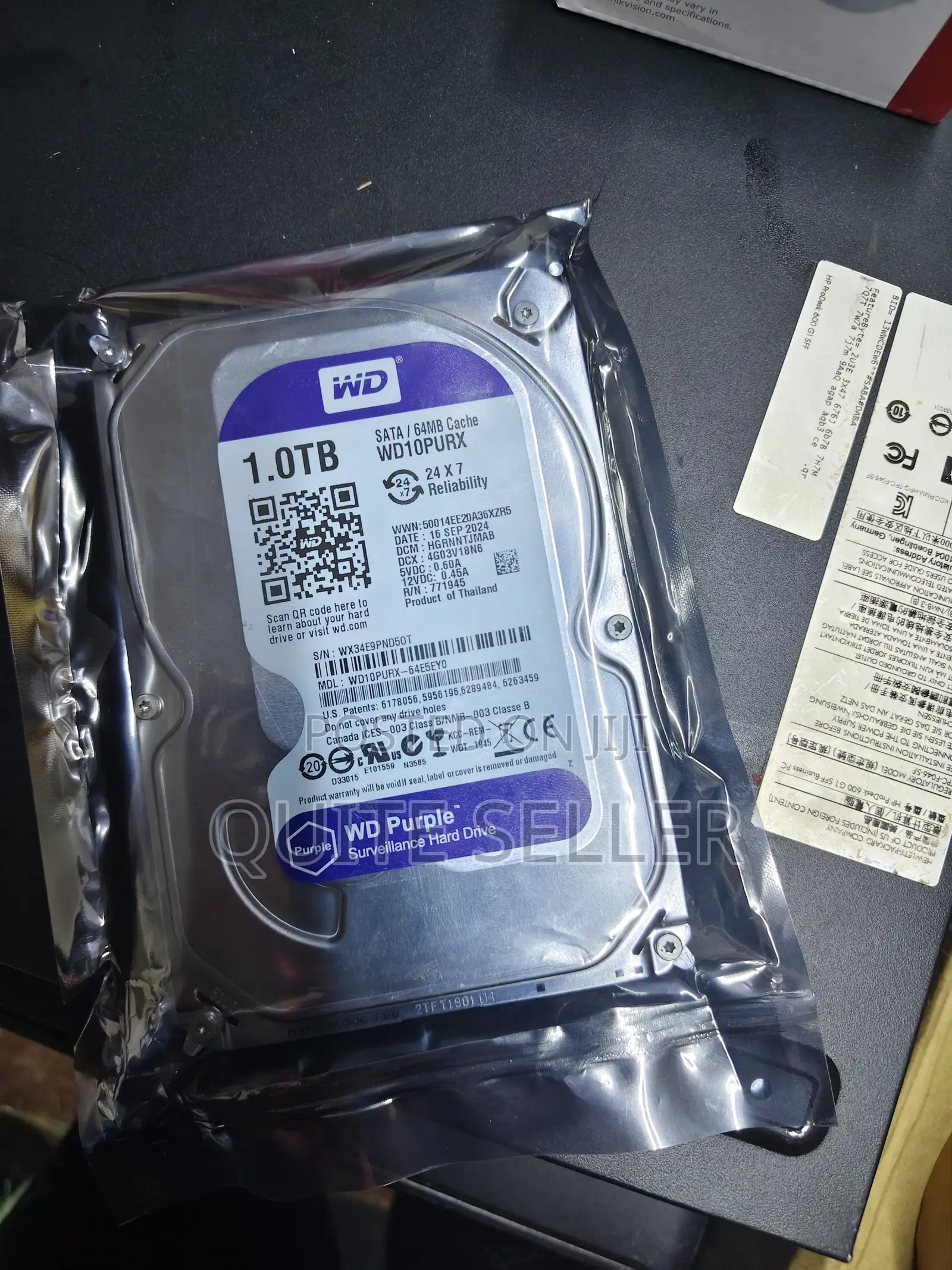 1tb Purple Western Digital HDD