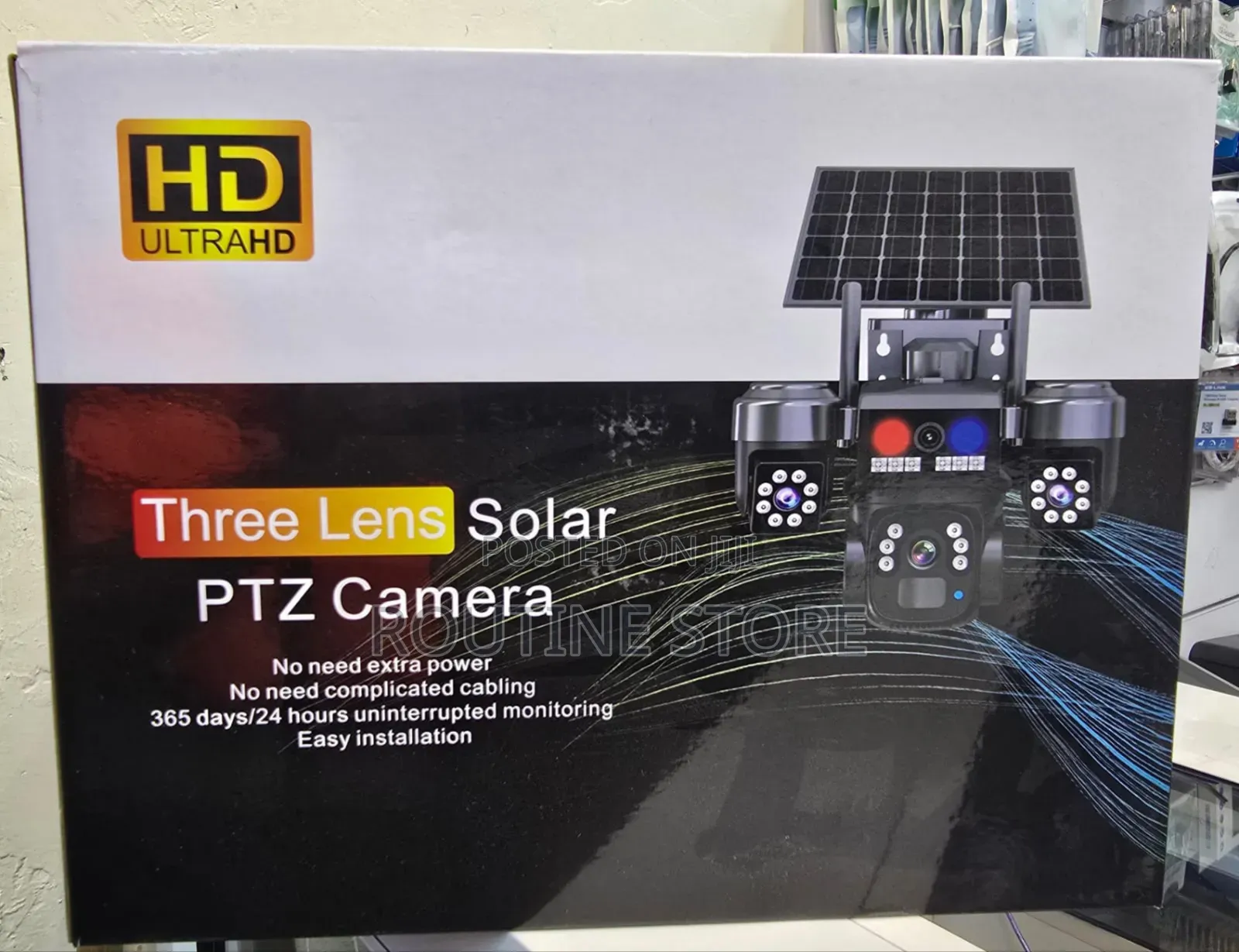 Three Lens Sollar PTZ Camera