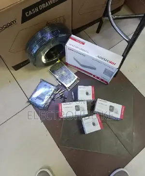 Set Of 4 Hikvision Cctv Cameras Full Package Kit Hikvision