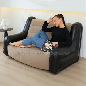 Inflatable Modern 2 Seater Sofa With Armrests Free Pump