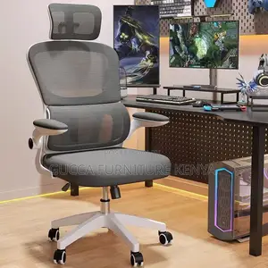 White Ergonomic Mesh High-back Office Chair